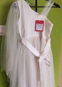 Mystery White Long Gown/New With Tag