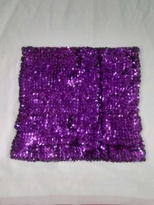 Versatile Purple Sequin Skirt/tube Top