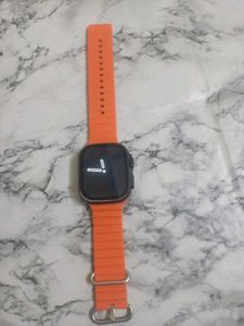 Smart Watch with Orange Band
