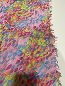 Multi Coloured Printed Square Scarf