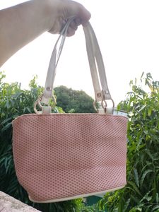 White Pink Bag