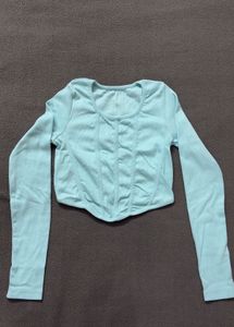 Light Blue Long Sleeve Top - from Nykaa (not used)