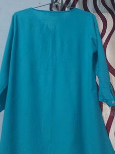 Cyan Single Kurti For Women
