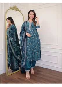 Women Kurta Palzzo Set For Wedding Festive Suit Pl