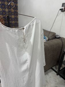 White Eyelet Tank
