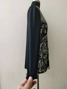 plus size Printed Long Sleeve Top