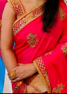 Pink Party Wear Saree