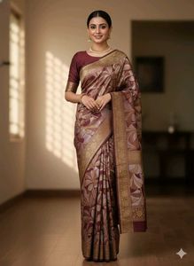Elegant Multicolour Banarasi Saree(unused)