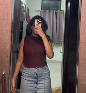 Bershka Ribbed Top