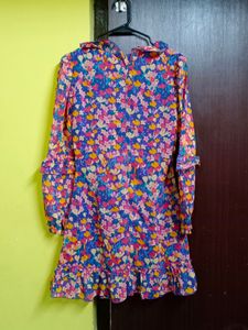 Ruffled Short Dress