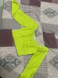 Neon Green  Dot Top (sale 169rs Live)