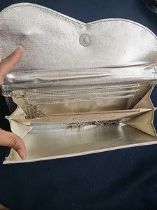 Silver Party Clutch
