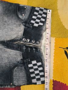 Ripped Gray Wash High-Waisted Jeans
