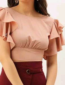 Nude Crop Top