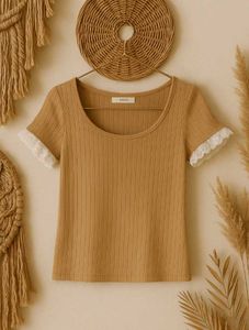 Lacy Ribbed Tee