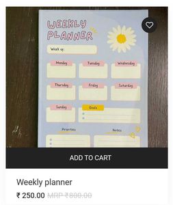 Cute Weekly Planner