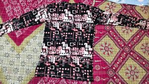 Patterned Long Sleeve Top