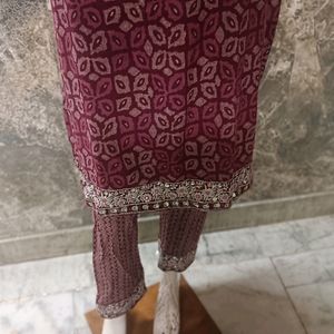 Purple Cotton Kurta
