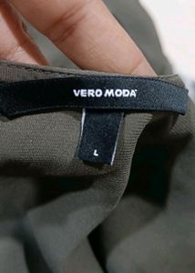 Vero Moda Olive Green Dress Size L