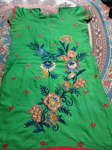 Beautiful Green Colour Kurta