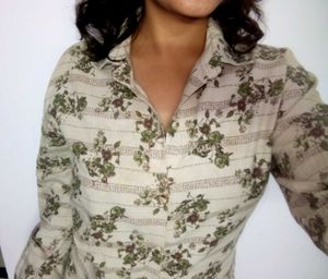 Beige Blossom Floral Shirt | Trendy and stylish |