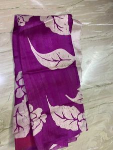 Elegant Purple Floral Saree