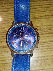 Vintage Geneva Blue Watch