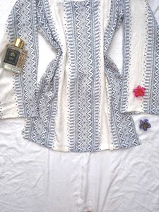 Corset Back Patterned Kurti 🦢