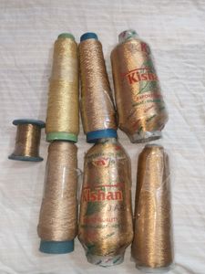 Silk , Jari  Thread For Embroidery