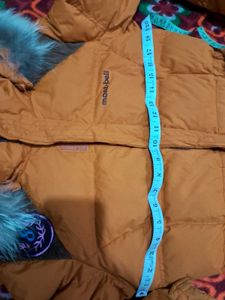 mont bell Orange Puffer Coat