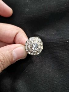Sparkling Silver Statement Ring