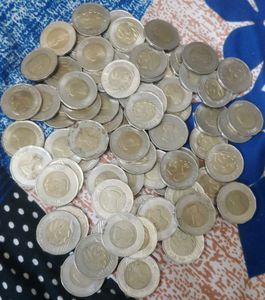 182 pcs total Indian 20 Rupee Coins rain drops + i