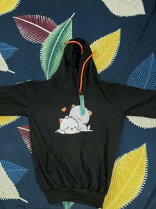 Cute Cat Print Hoodie
