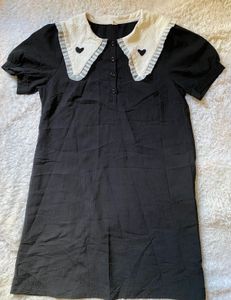Korean Cute Black Dress