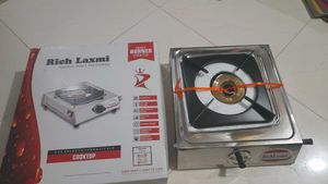 RichLaxmi 1Burner Stainless Steel Classic Gas Stov