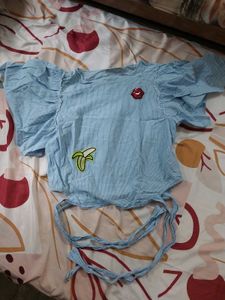 Blue Trendy Top