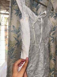 White Lace Mini Dress