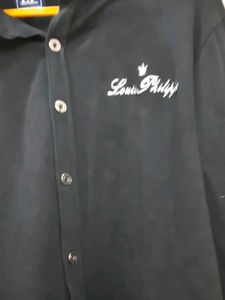 Louis Philippe Black Long Sleeve Shirt