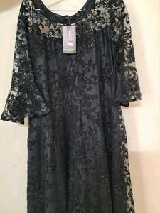 Elegant Black Ethnic Gown