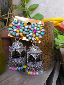 Temple Style Heavy Earings