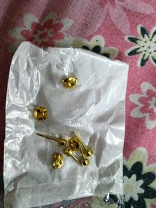 Plain Studs 2 Pairs Artificial