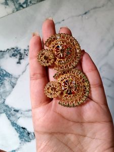 Traditional Golden Earrings