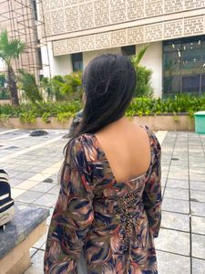 Patterned Long Sleeve Top