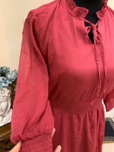 Chic Red Midi Dress