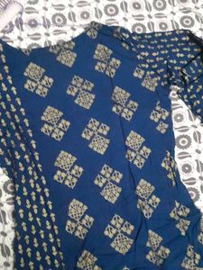 Elegant Blue Printed Kurta