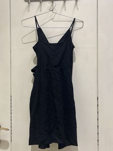 HNM black wrap dress