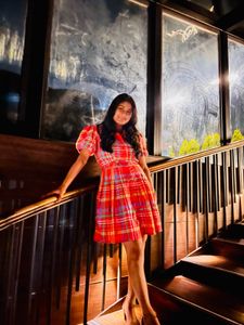 Plaid Mini Dress