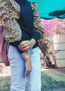 Leopard Sleeves Top