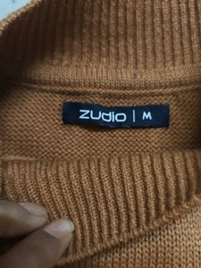 Tan Mock Neck Sweater