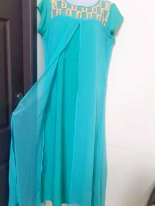 Cyan Women Gown